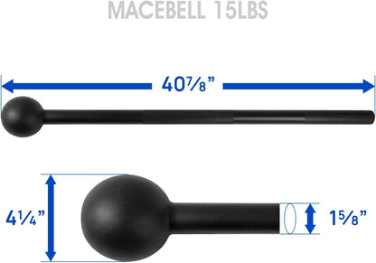 Unleash Your Strength with the Versatile Steel Mace Bell – Perfect for Full Body Workouts, Ideal for All Fitness Levels, Available in 5 to 30 LB Options