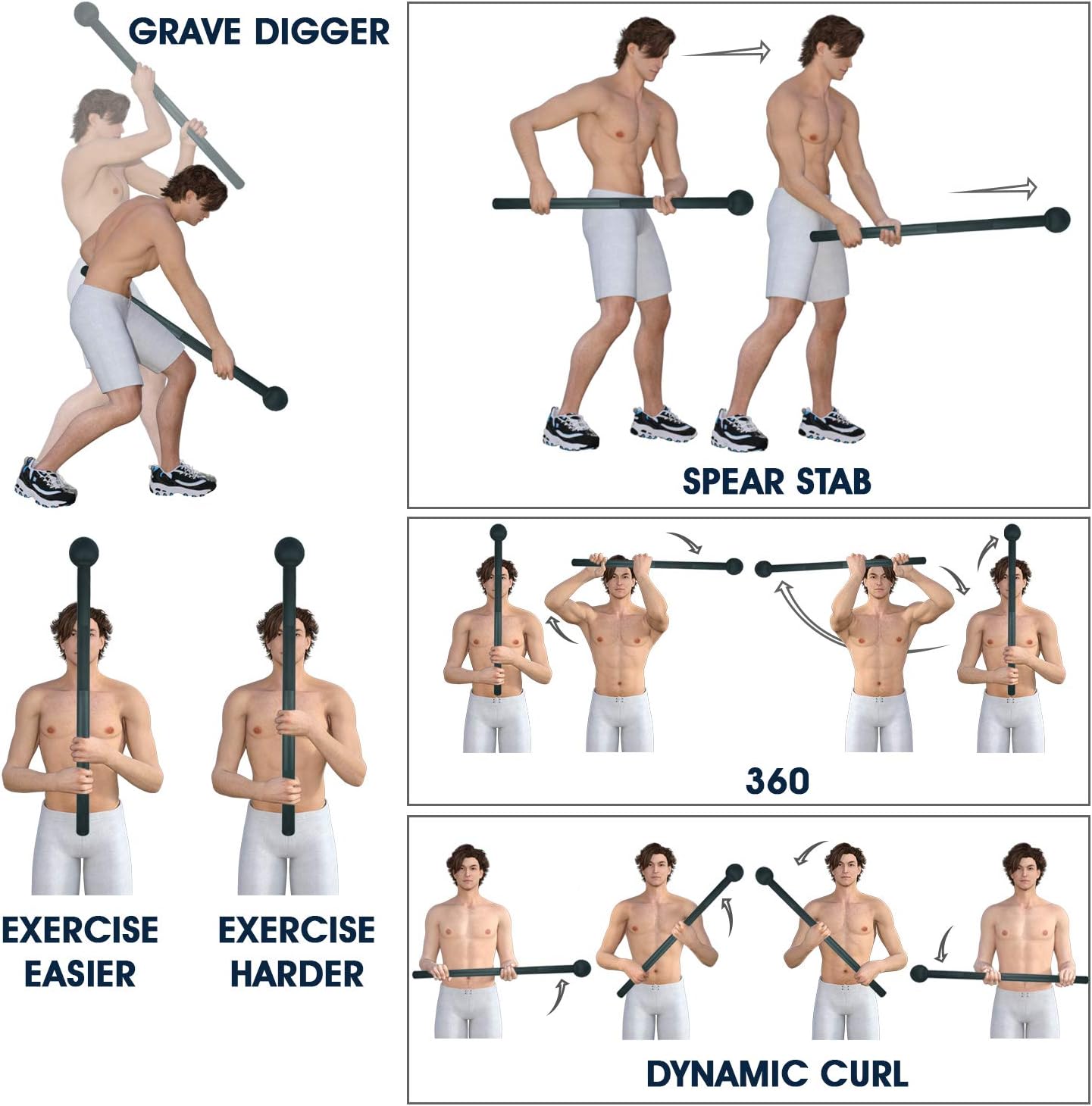 Unleash Your Strength with the Versatile Steel Mace Bell – Perfect for Full Body Workouts, Ideal for All Fitness Levels, Available in 5 to 30 LB Options
