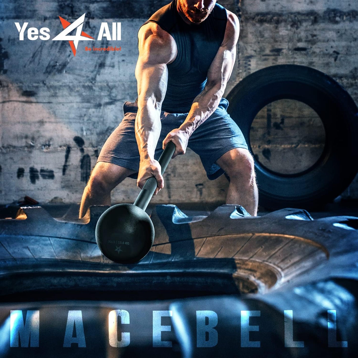 Unleash Your Strength with the Versatile Steel Mace Bell – Perfect for Full Body Workouts, Ideal for All Fitness Levels, Available in 5 to 30 LB Options