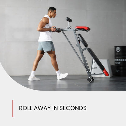 Versatile Multi-Functional FID Weight Bench for Complete Body Workouts – Hyper Back Extension, Roman Chair, Adjustable Ab Sit Up Bench, Incline Decline, and Flat Bench